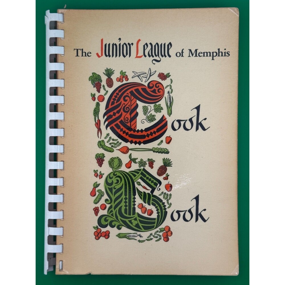 1952 Junior League of Memphis Cookbook Vintage Southern Recipes Spiral Bound